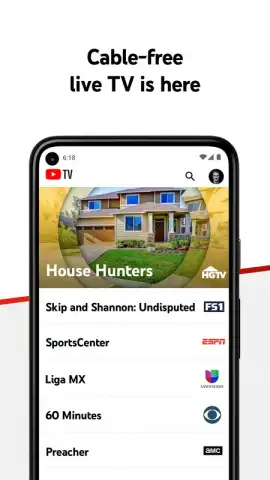 YouTube TV скриншот 1
