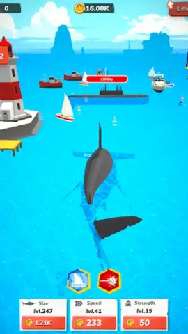 Idle Shark World - Tycoon Game скриншот 1