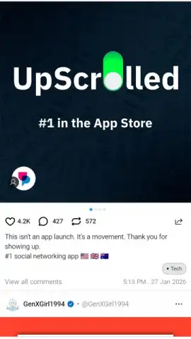UpScrolled скриншот 1