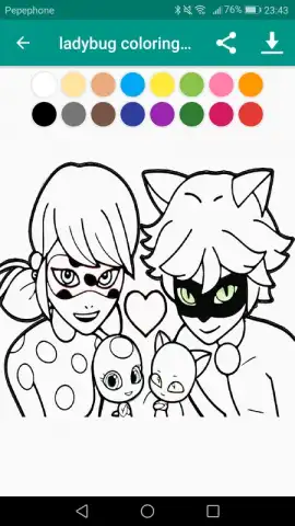 Coloring Ladybug & Blackcat скриншот 3