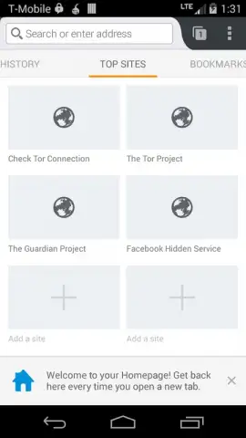 Orfox: Tor Browser скриншот 6