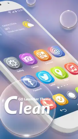 Clean GO Launcher Theme скриншот 5