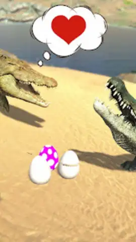 Wild Crocodile Family Sim Game скриншот 4