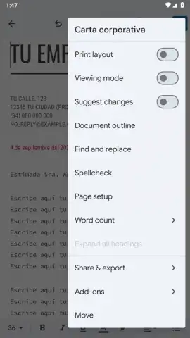 Google Docs скриншот 14