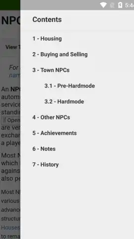Terraria Wiki скриншот 1