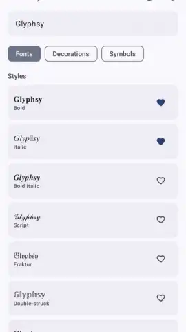 Glyphsy – Stylish Keyboard скриншот 2