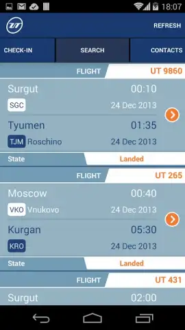 UTair скриншот 2