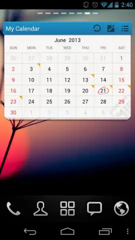 GO Calendar Widget скриншот 3