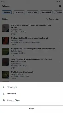Audible скриншот 7