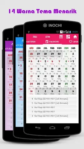 Indonesia Calendar скриншот 11