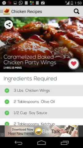 Recetas de pollo скриншот 1