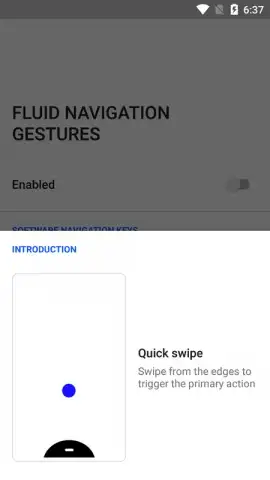 Fluid Navigation Gestures скриншот 1
