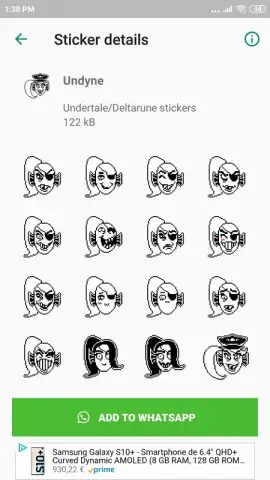 Undertale & Deltarune Stickers for WhatsApp скриншот 5