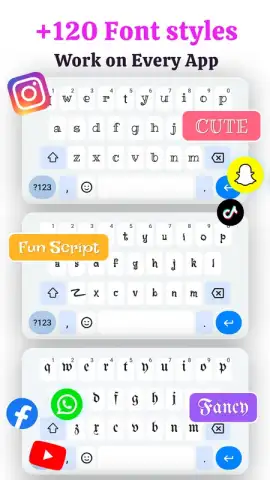Keyboard for WhatsApp : Stylish Fonts Keyboard скриншот 3