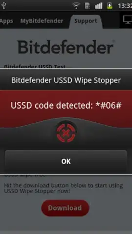 Bitdefender USSD Wipe Stopper скриншот 3