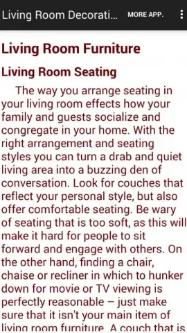 Living Room Decorating Ideas скриншот 1