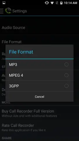 MP3 Call Recorder скриншот 3