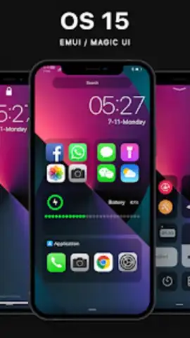 OS 15 Dark EMUI/Magic UI Theme скриншот 1