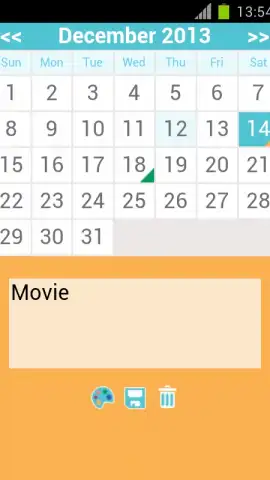 Calendar Monthly скриншот 1