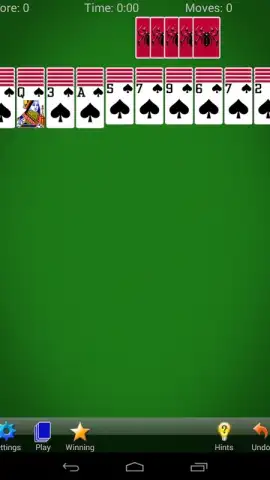 Spider Solitaire скриншот 5