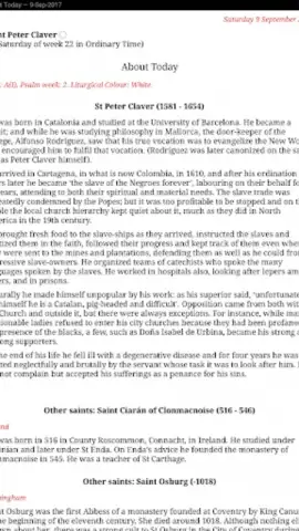 Catholic Calendar from Universalis скриншот 9