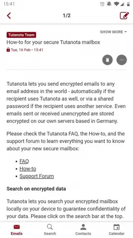Tuta скриншот 1
