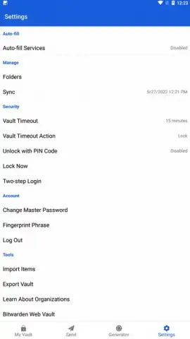 Bitwarden скриншот 1