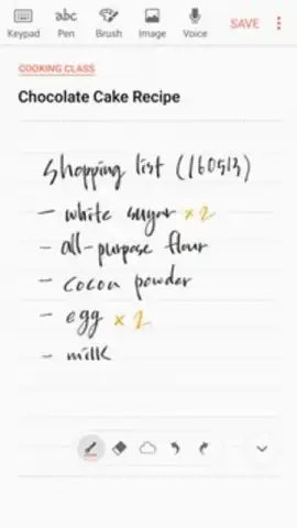 Samsung Notes скриншот 3