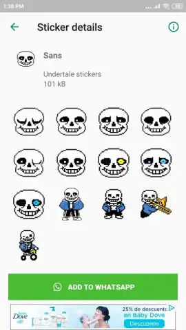 Undertale & Deltarune Stickers for WhatsApp скриншот 3