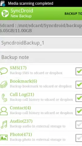 SyncDroid скриншот 1