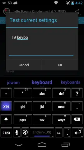 Jelly Bean Keyboard 4.3 скриншот 5
