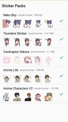 Otaku Nadu Sticker Pack скриншот 6