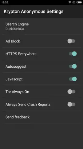 Krypton Anonymous Browser скриншот 5