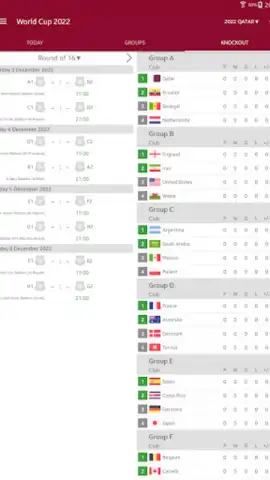 Live Scores for World Cup 2022 скриншот 2
