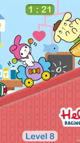 Hello Kitty games - car game скриншот 3