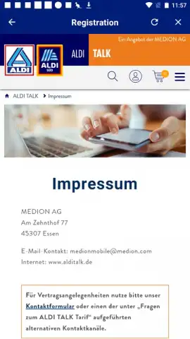 ALDI TALK Registration скриншот 9