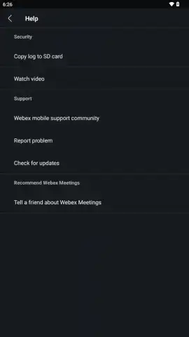 WebEx Meetings скриншот 21