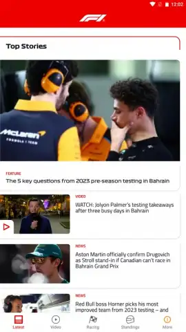 Official F1 ® App скриншот 1