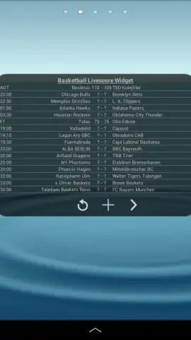 Basketball Livescore Widget скриншот 7