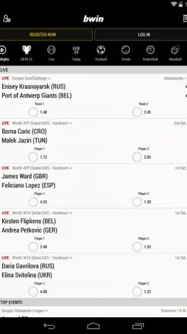 Bwin Sports скриншот 5