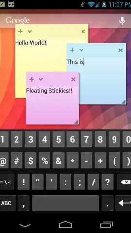 Floating Stickies скриншот 7