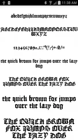 Gothic Fonts 50 скриншот 2