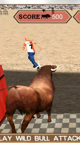Angry Bull Attack Arena Sim 3D скриншот 2