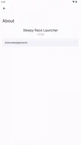 Sleepy Race Launcher скриншот 1