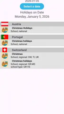 Holidays on Date скриншот 2