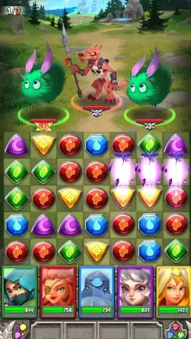 Dragon Strike: Puzzle RPG скриншот 4