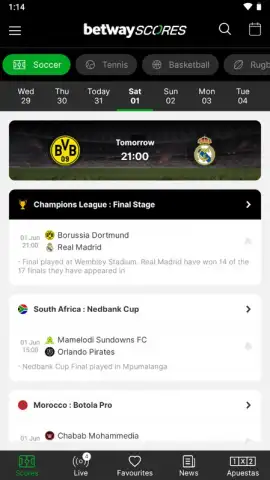 Betway Scores скриншот 8