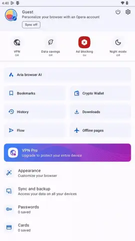 Opera Browser скриншот 3