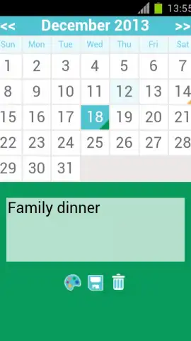 Calendar Monthly скриншот 2