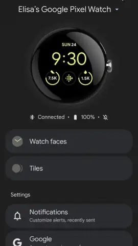 Google Pixel Watch скриншот 2